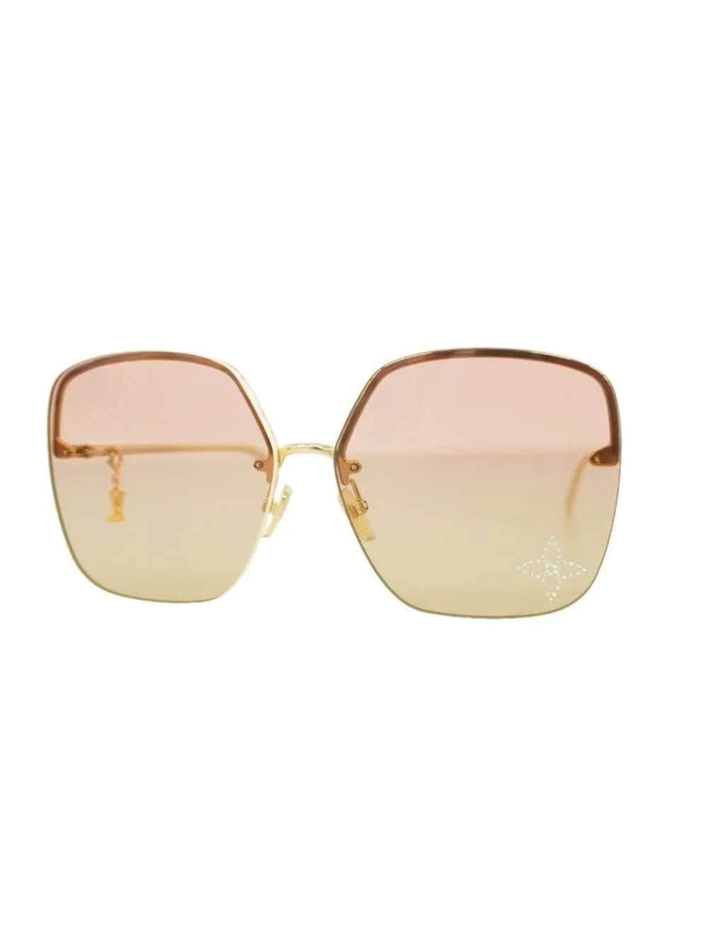 Louis Vuitton Sunglasses Monogram Flower LV Glam Square Pink Champagne Gold